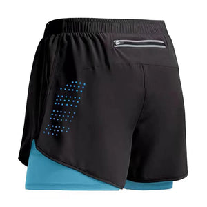 Men Running Shorts Gym Sports Shorts 2 In 1.