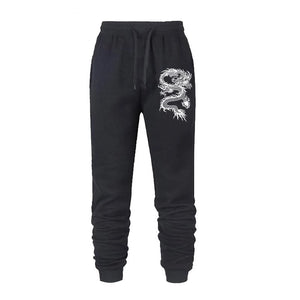 Fashion Casual Dragon Printed Jogger