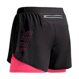 Men Running Shorts Gym Sports Shorts 2 In 1.