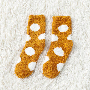 Pairs Cute Cow Spots Print Socks