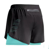 Men Running Shorts Gym Sports Shorts 2 In 1.