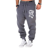 Fashion Casual Dragon Printed Jogger