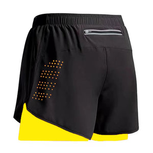 Men Running Shorts Gym Sports Shorts 2 In 1.