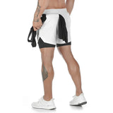 Camo Running Shorts Men Gym Sports Shorts 2 In 1