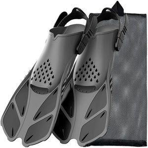 Snorkel Fins Adjustable Buckles Swimming Flippers.