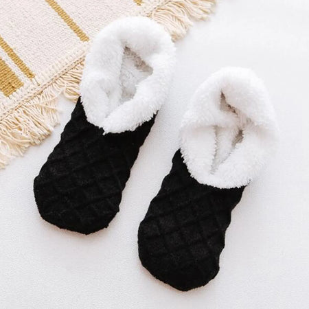 Women's Warm Solid Color Floor Socks