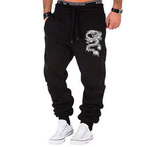 Fashion Casual Dragon Printed Jogger